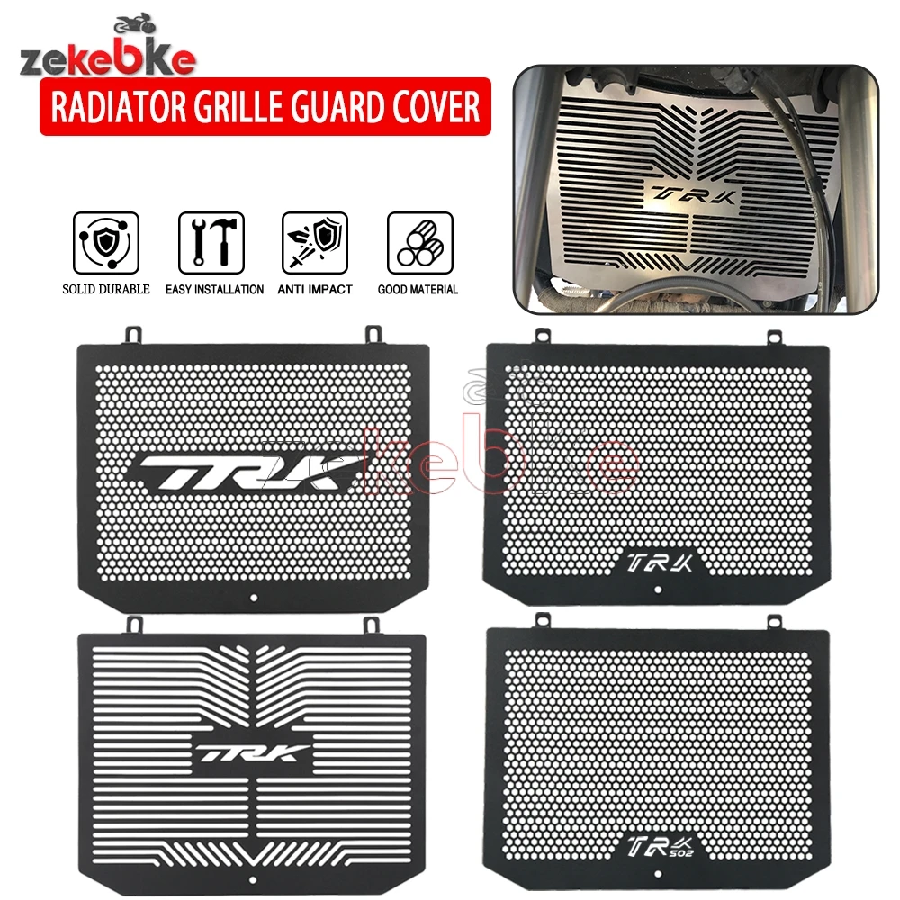 

Motorcycle Accessories Stainless Steel Radiator Guard Protector Grille Grill Cover For Benelli TRK 502 502X TRK502 2017-2024