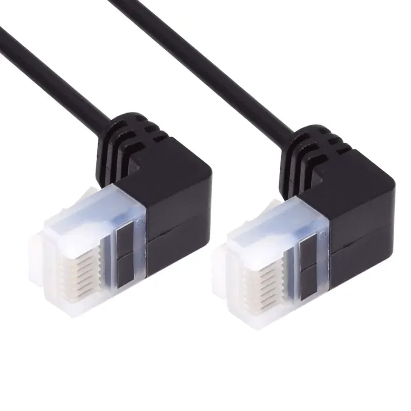 for 90 Degree Elbow Soft CAT6A Ultra Fine Mesh Cable 3 Meters Slender Six Types Ultra High Speed Ethernet Network Patch Cord