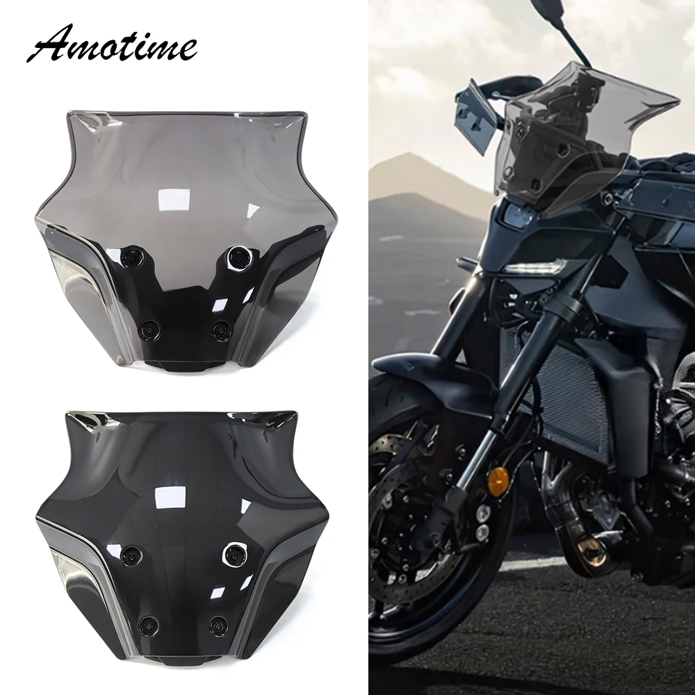 For MT09 2024 Wind Deflectors Windshield Bracket Windscreen Protector Motorcycle Accessories New For YAMAHA MT 09 MT-09 mt09