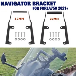 12MM/22MM GPS Navigation Bracket For Honda Forza 750 FORZA750 2021-2025 Phone Holder Stand Mobile Phone Rack Dashcam Bracket