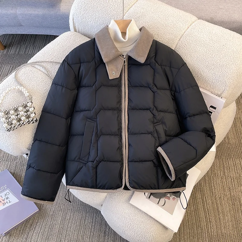 سترة نسائية من القطن خفيفة الوزن مناسبة للخريف والشتاء وصلت حديثًا مقاس صغير وصديقة #4