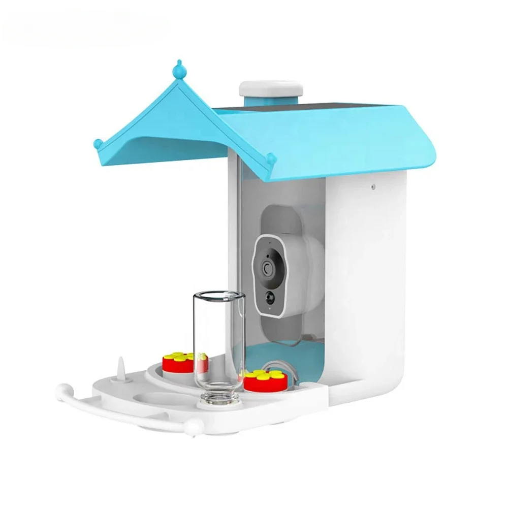 

Intelligent Outdoor Solar Energy Bird Watching House with Camera Shaped Bird Feeder