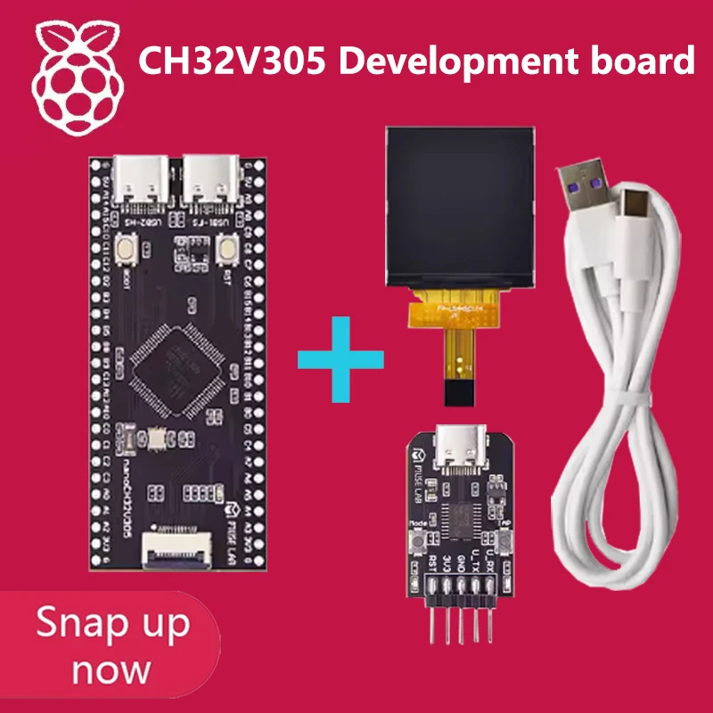 CH32V305 Dev board Minimum System board Core board RISC-V open source dual TYPE-C interface USB high speed