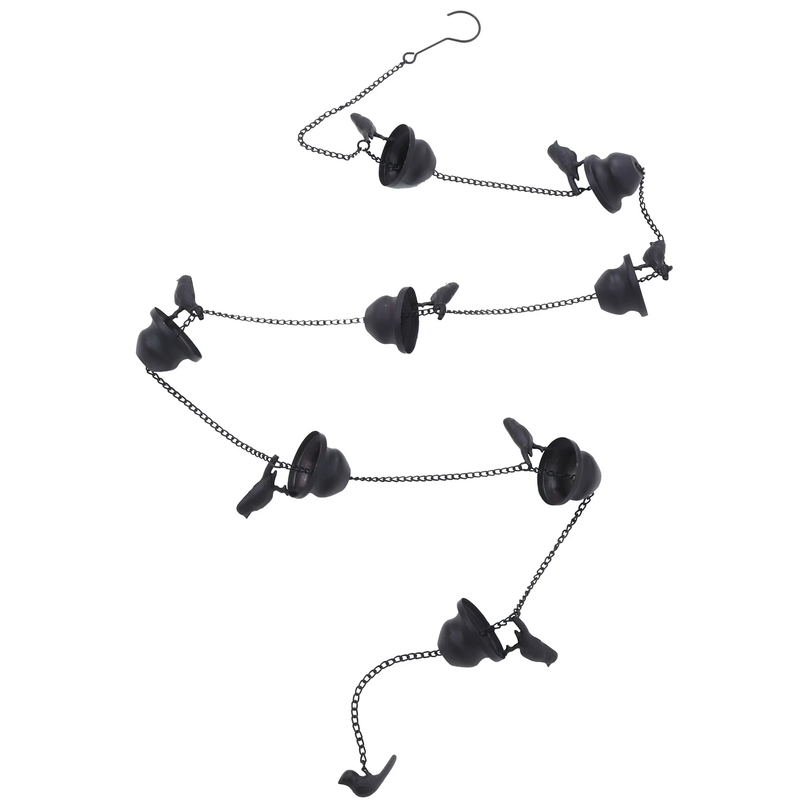 

Rain Chain Vintage Garden Rainwater Diverter Decorative Outdoor Gutter Downspout Replacement Metal Rain Cups