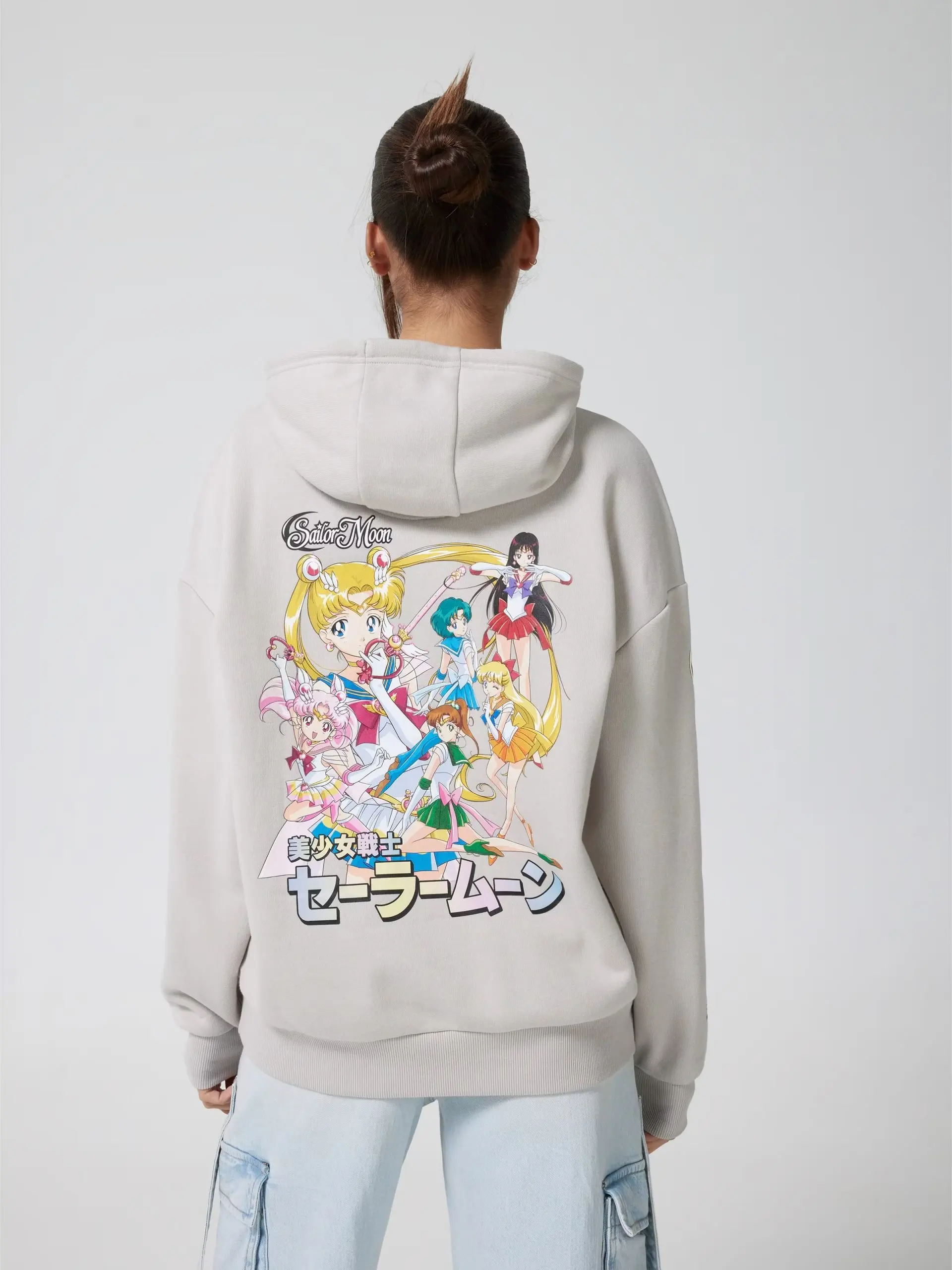Bluza unisex Sailor Moon Anime z kapturem, męska i damska, streetwearowa, oversize, codzienna, wiosenno-jesienna, modna, z kapturem, topy Y2k