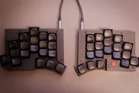 Trackpoint+TOTEM Split Keyboards Kit 38key Low Profile Kailh Choc V1 Wired Hotswap Custom QMK/VIAL Type-c Ergonomics Keyboard