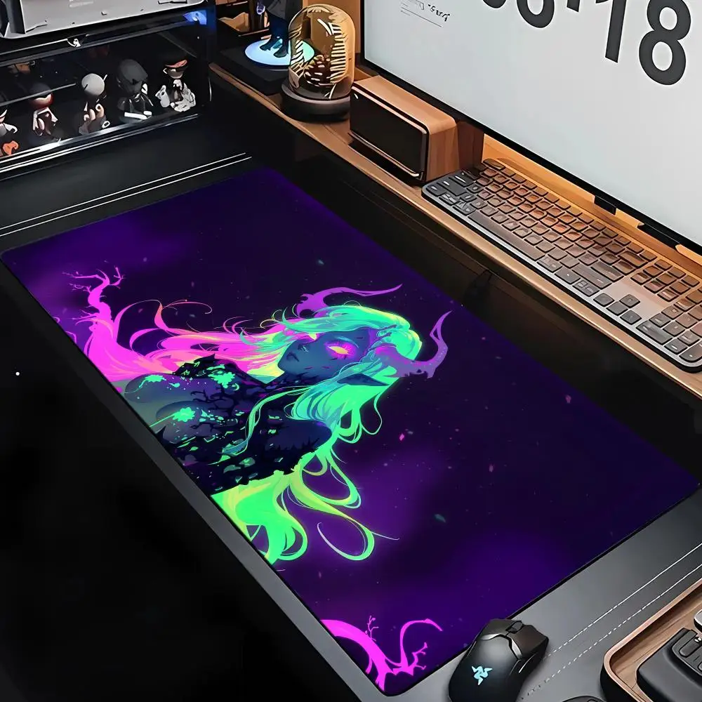 

Digital art Witch Design playmat anime Mouse Pad Desk Mat Gaming mat gamer pc accessories rubber anti-slip keypad mousepad