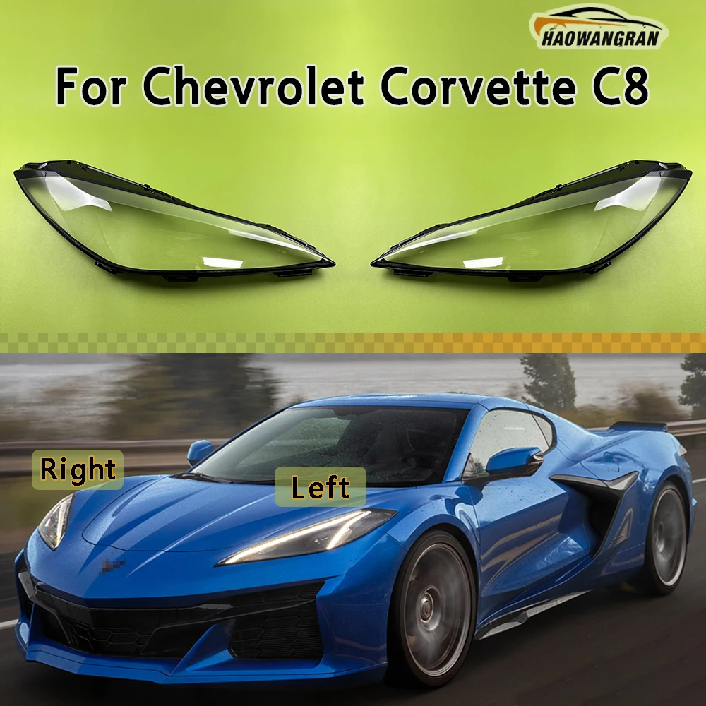 

Front Headlamp Lamp Cover Headlight Shell Transparent Lens Replace The Original Lampshade Plexiglass For Chevrolet Corvette C8