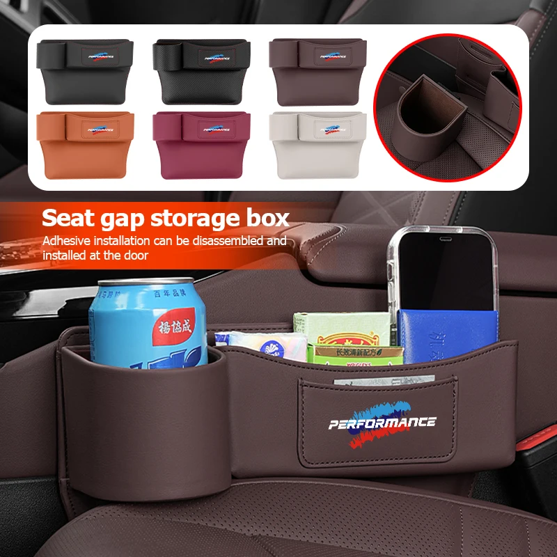 

Car Crevice Storage Box Seat Gap Pocket Card Phone Cup Holder For BMW 1 2 3 5 7 Series X1 X2 X3 X4 X5 X6 G20 G30 G11 G12