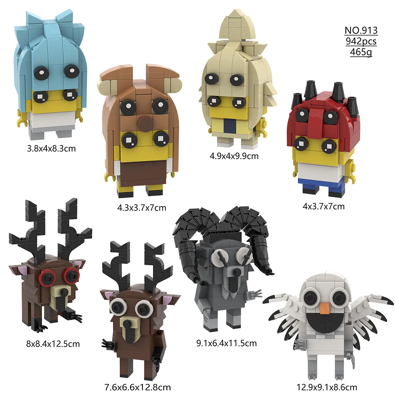 New 99 Nights Forest 99 Nights Building Block Game Peripheral Toys Forest Deer Doll Building Block Toys