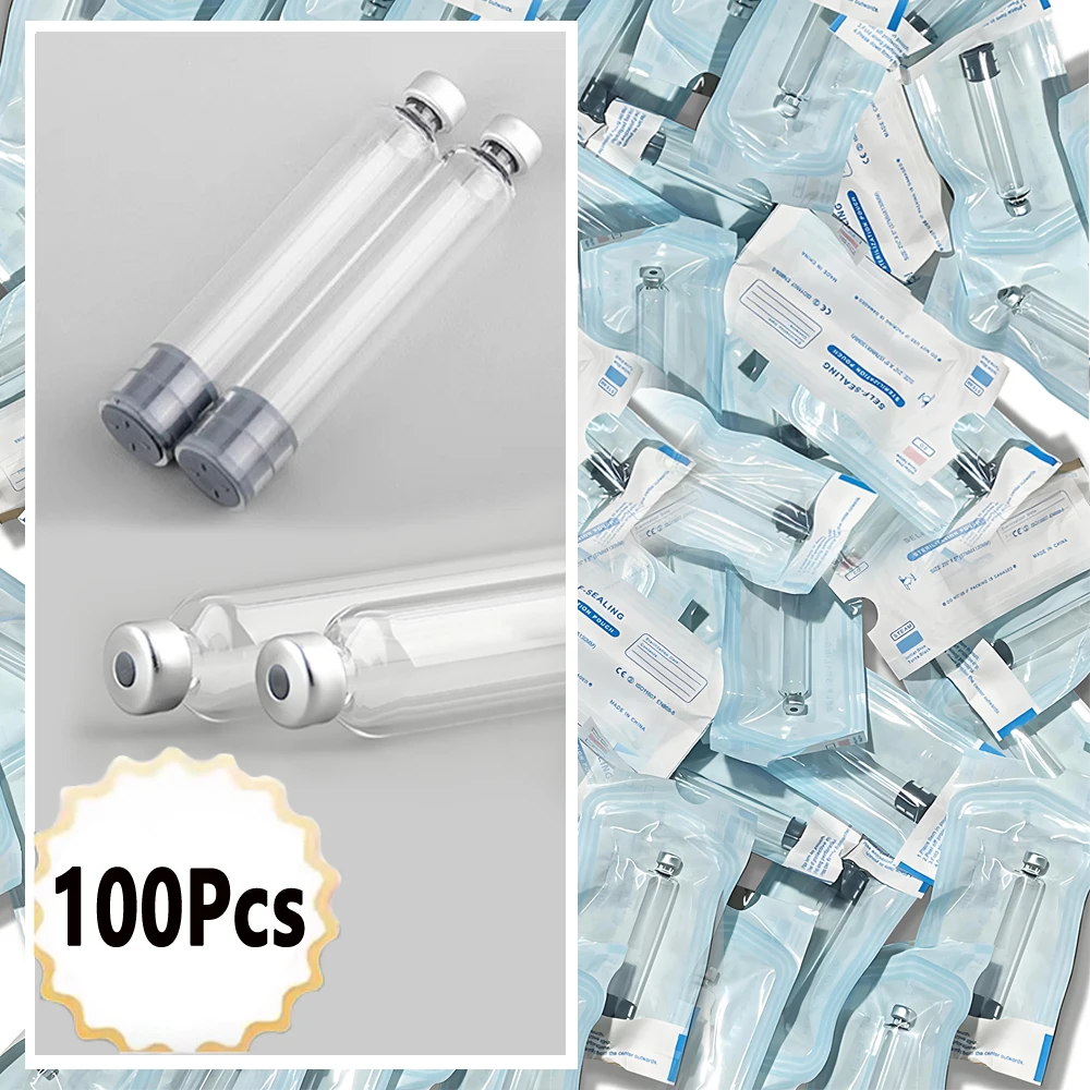 

100pcs 3ml Insulin Cartridges Cassette Bottle for Insulin Injection Pen Individual Packaging Medical Aesthetics Consumables