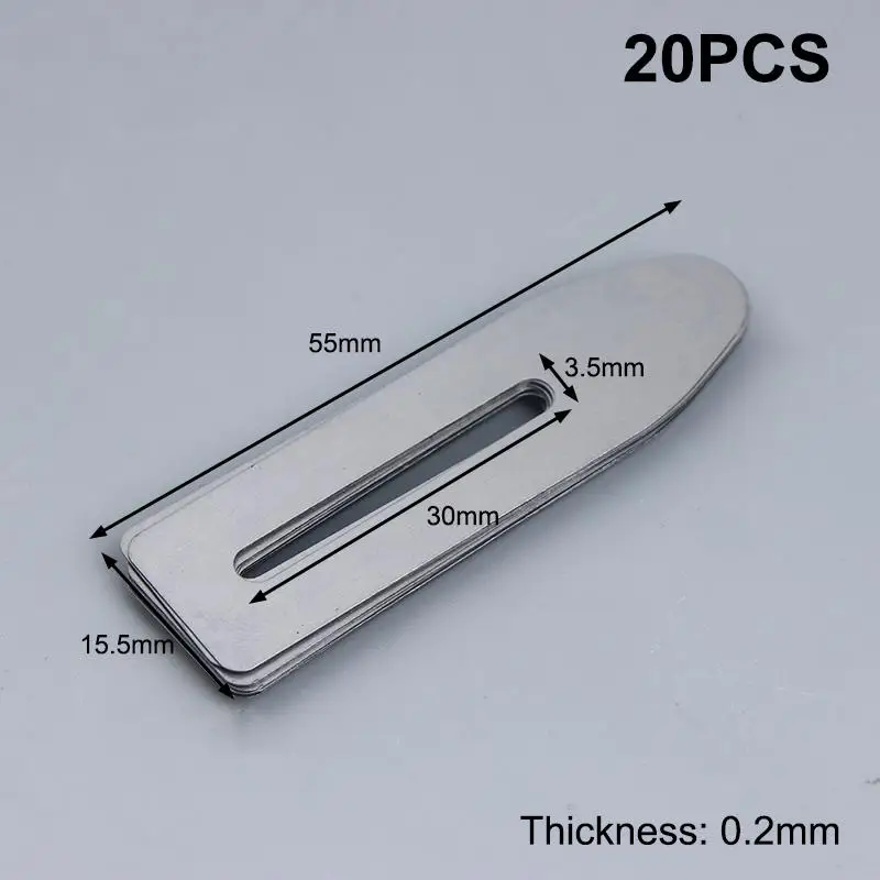 

20 шт. металлических разделителей листов 43x15/55x15 мм для печатных машин Komori Roland, толщина 0,1/0,15/0,2 мм