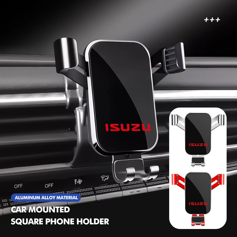 Suporte universal para telemóvel e GPS, com clipe para fixar na grelha de ventilação do carro, compatível com Isuzu D-MAX D MAX Dmax I II WFR VAN NFR 
