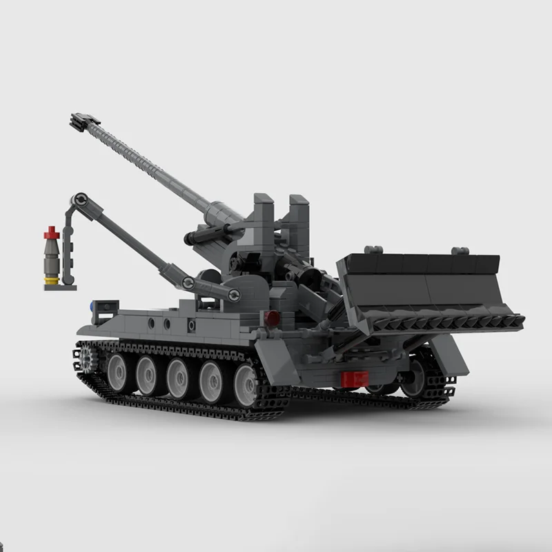 装甲車モデル Moc ビルディングレンガ モジュラー M107 SPG Trank モデル テクノロジーブロック クリスマス DIY おもちゃ 建設セット ギフト