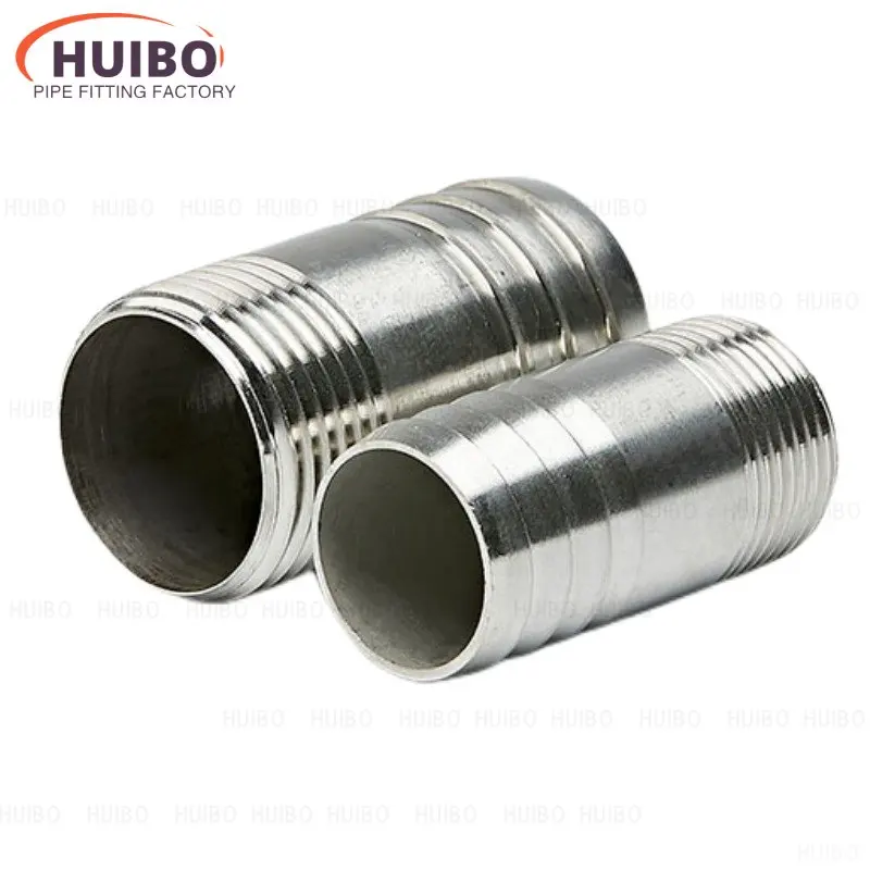 1PCS 304 Stainless Steel Leather Pipe Connector 1/8 1/4 3/8 1/2 3/4 1" 1-1/4 Water Pipe Pagoda Barb Hose Connector Adapter