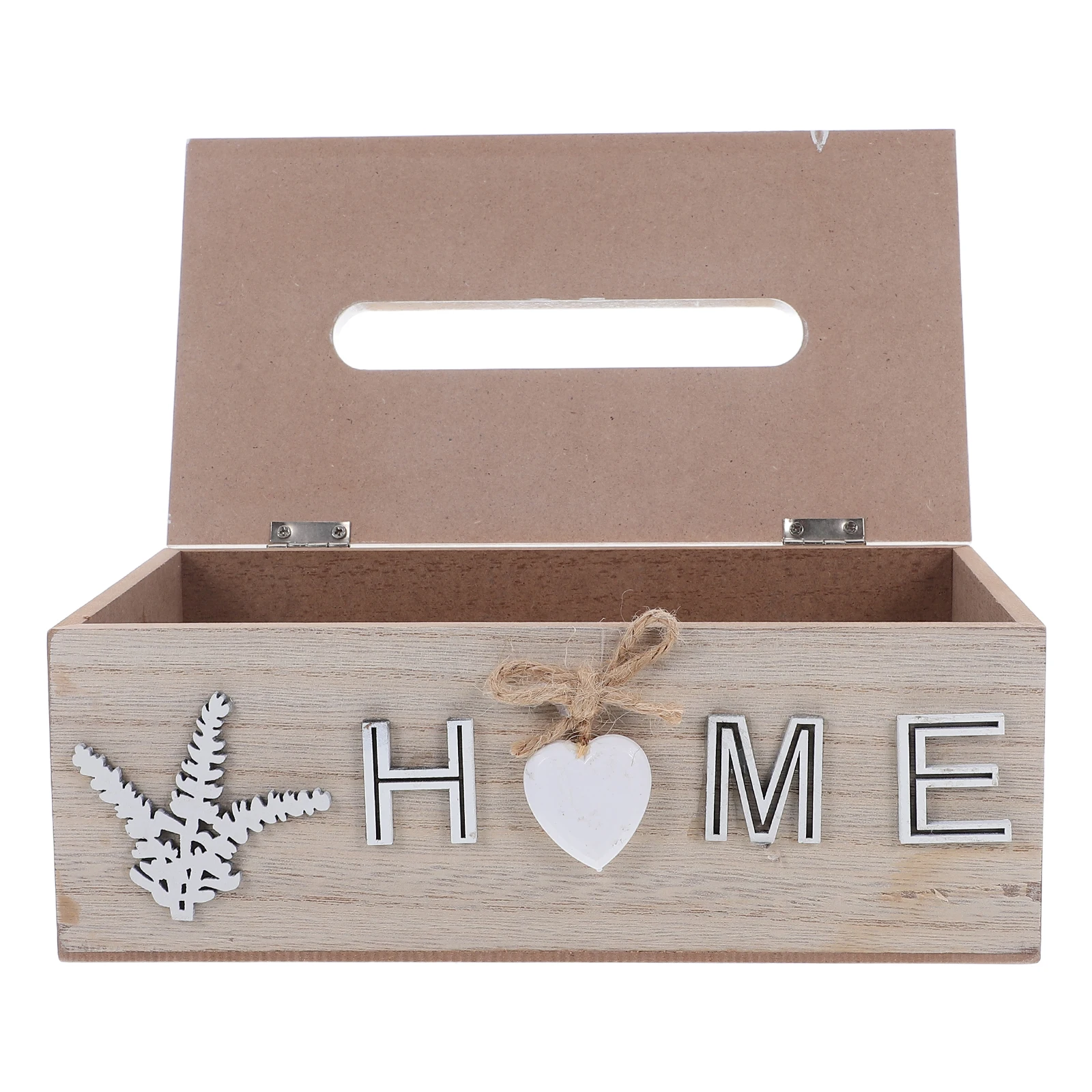 

Farmhouse Wooden Tissue Box Holder Rectangular Vintage Design Decorative Tissue Cover for Living Room Bedroom Bathroom Decor