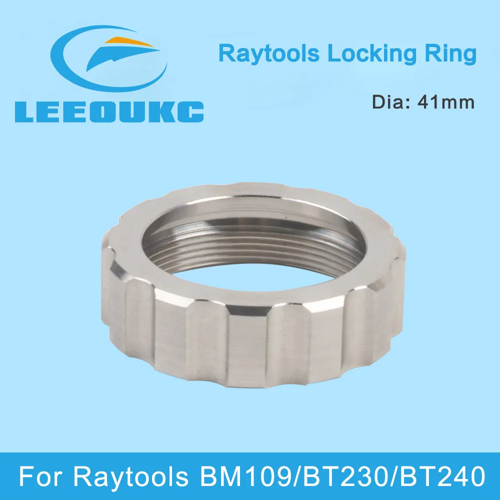 

LEEOUKC Laser Ceramic Locking Ring Fasten Nut 41mm For Raytools BT230/240 BM109 Fiber Laser Heads