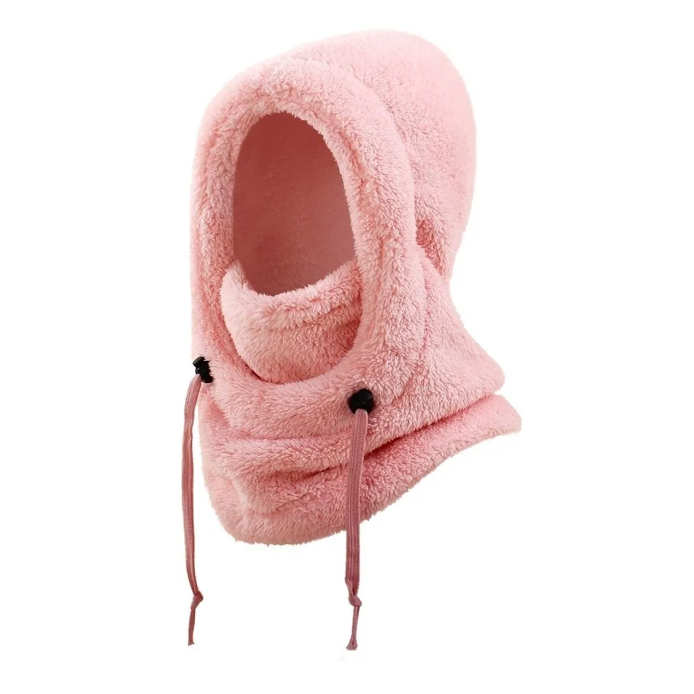 

Soft Solid Color Balaclava Hat Keep Warm Thermal Winter Ear Protection Cap Scarf Adjustable Children Windproof Cap
