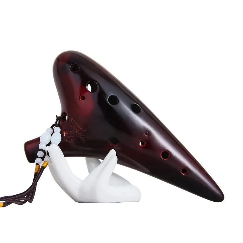 

Окарина 12-отверстная для учащихся начальной школы, профессиональная, средний тон, 12-отверстная керамическая, элегантная, для выступлений