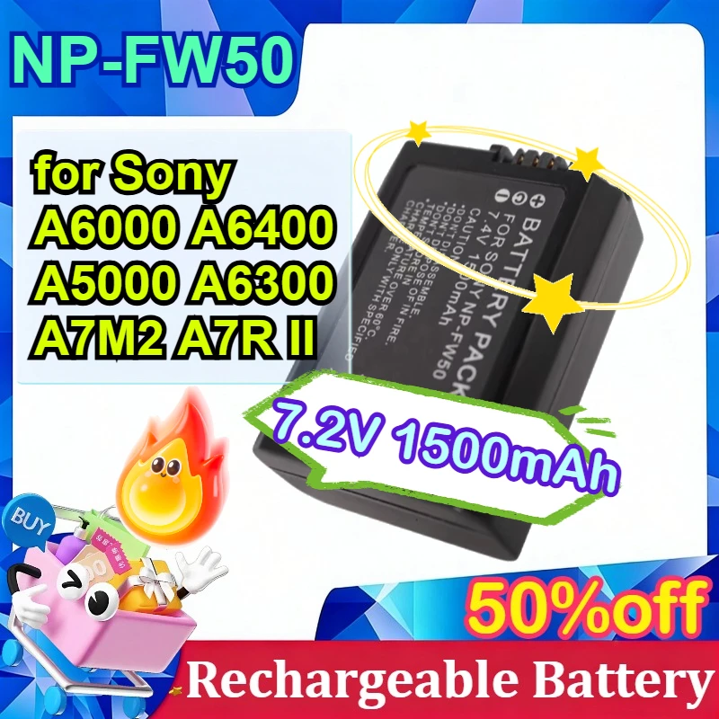 For Sony NP-FW50 Ba…