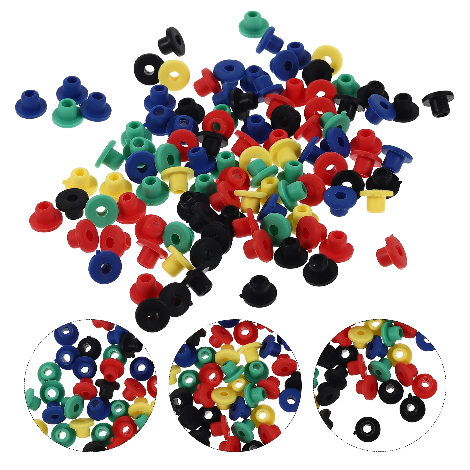 

100Pcs Tattoos Needle Grommets Rubber Band Buckles Reduce Vibration Alleviate Friction Stable Needles Tattoo Machine