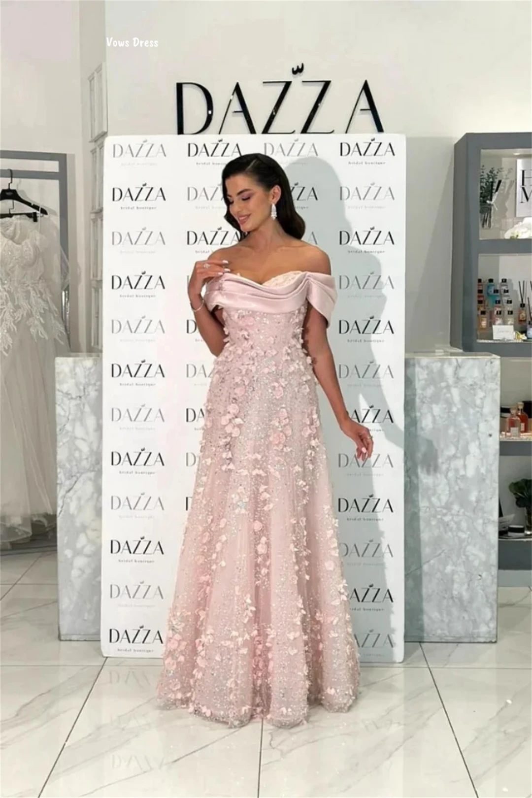 Vows Custom Made Dresses Luxurious Party Dresses Luxury Evening Dress 2025 Line A Candle Applique Ball Gown Dress Elegant Gowns