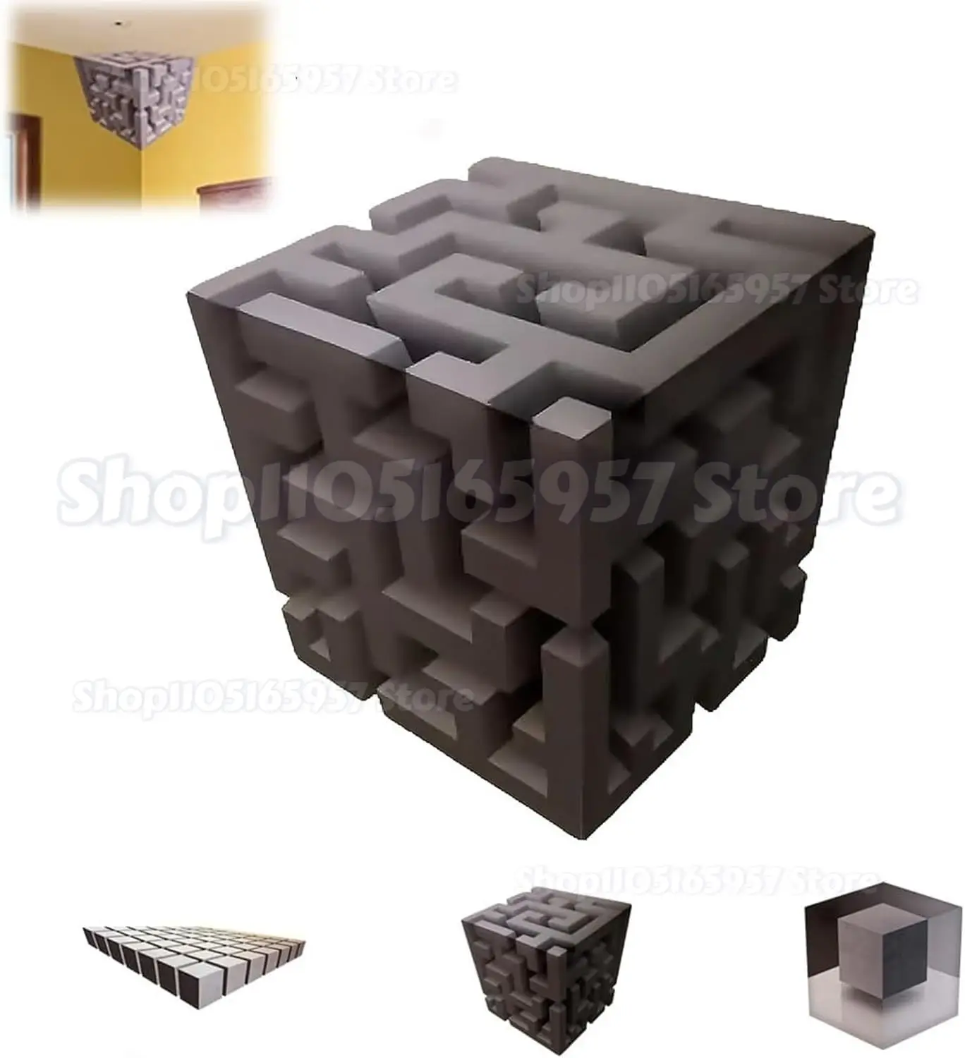 

2026 New Impossible Corners –Wall Art That Reshapes Reality,3D Wall Art Illusion Corner Wall Decal for Living Room, Office