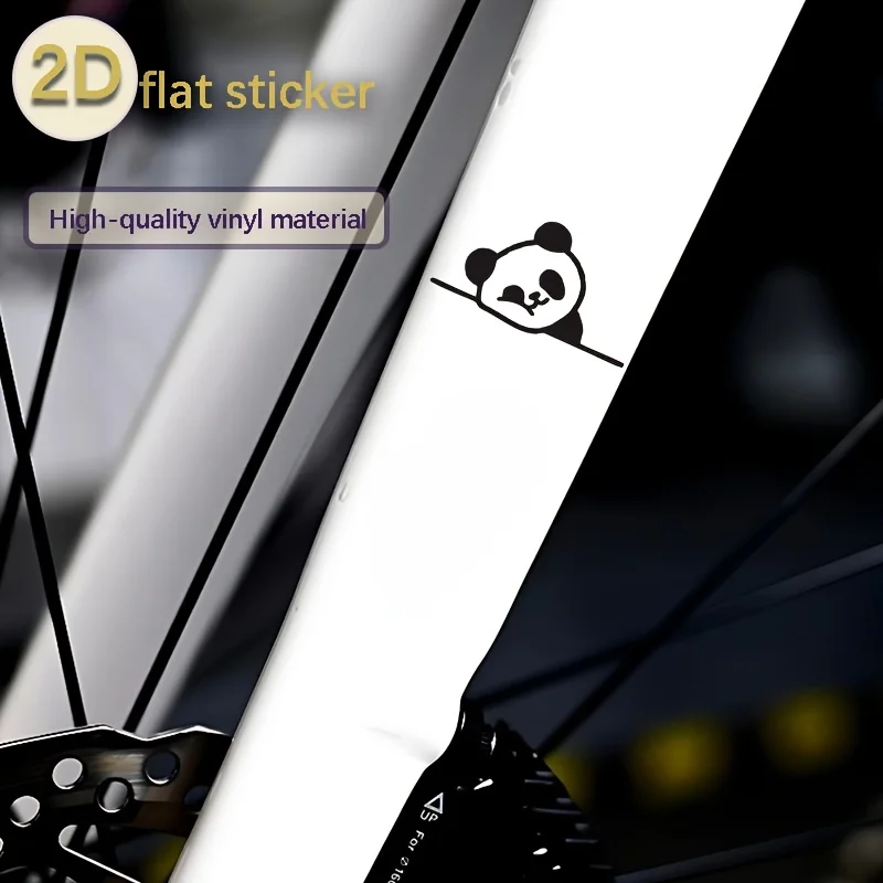 “Panda Silhouette Napping Against a Wall” Automatic Car Sticker—Funny and Cute Electric Scooter Decal,