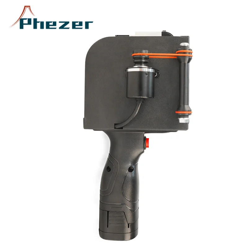 Phezer 50mm Label Printer P50 QR Bar Batch Code Date Number Logo Expiry Date Handheld Inkjet Printer 25 Languages Portable