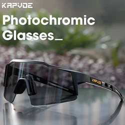 KAPVOE hot Bicycle Cycling Sunglasses Women Bike Cycling Photochromic Glasses UV400 Hiking Eyewear Man Outdoor Sports Glasses