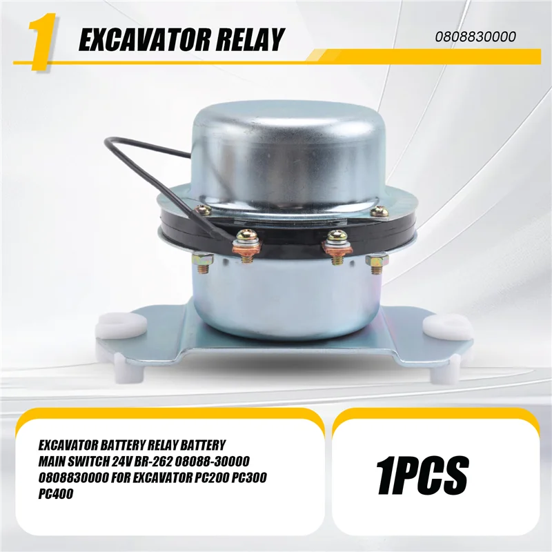

A82E-Excavator Battery Relay Battery Main Switch 24V BR-262 08088-30000 0808830000 For Komatsu Excavator PC200 PC300 PC400
