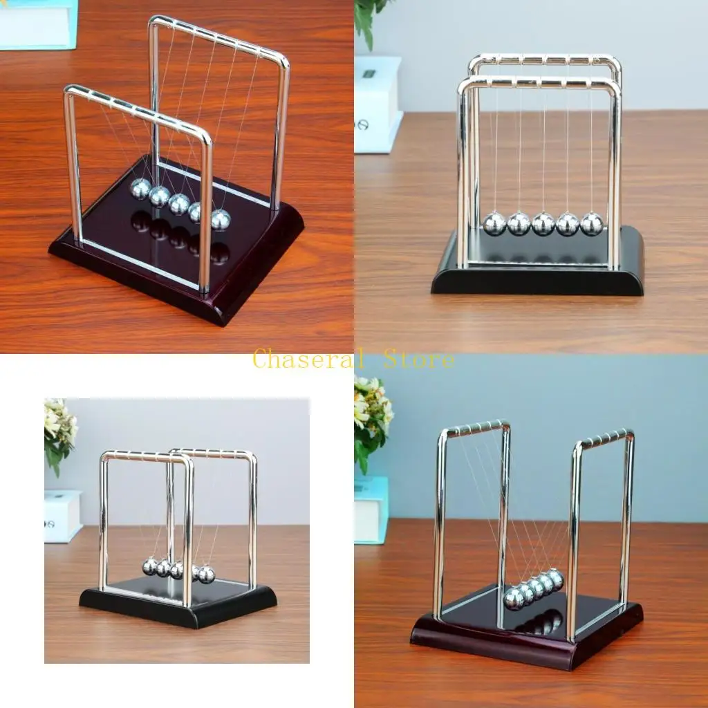 E7CE Science Kits & Toy s Cradle Ball Interactive Emotional Smooth Toy Anxiety Relief Toy Office Desk Toy for Therapy