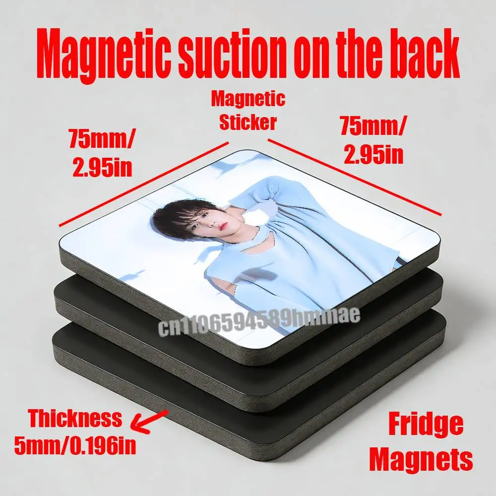 For Singer Actor P-Park Ji Hoon Fridge Freezer Refrigerator Magnets Kitchen Metal Cabinet Magnetic Sticker Card