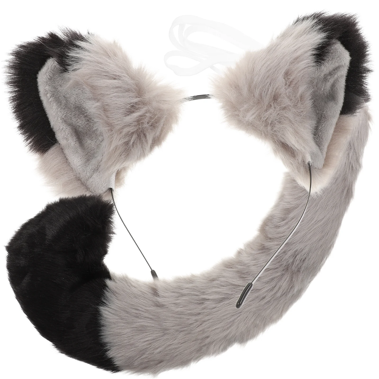 

Foxes Ears and Tail Set Animals Cosplay Props Lovely Funny Design Carnival Stage Party Dress Up Supplies Reusable Decorations