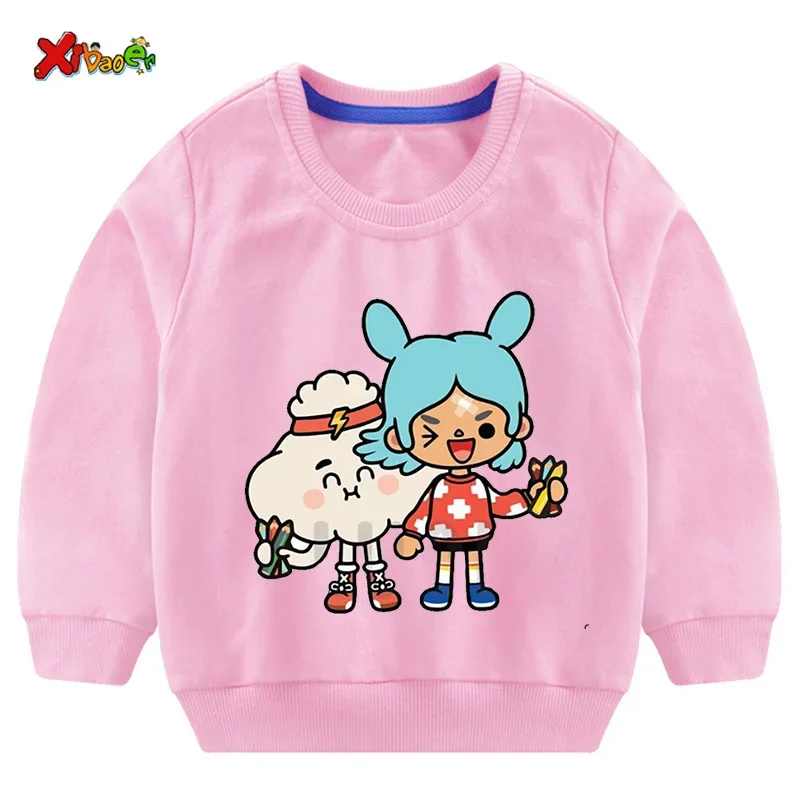 

Girls Sweatshirt Kids for Boys Hoodies Sweatshirts Cota Outfits Baby Clothing Girl Cotton Casual Sweatshirts Pullovers Sweater
