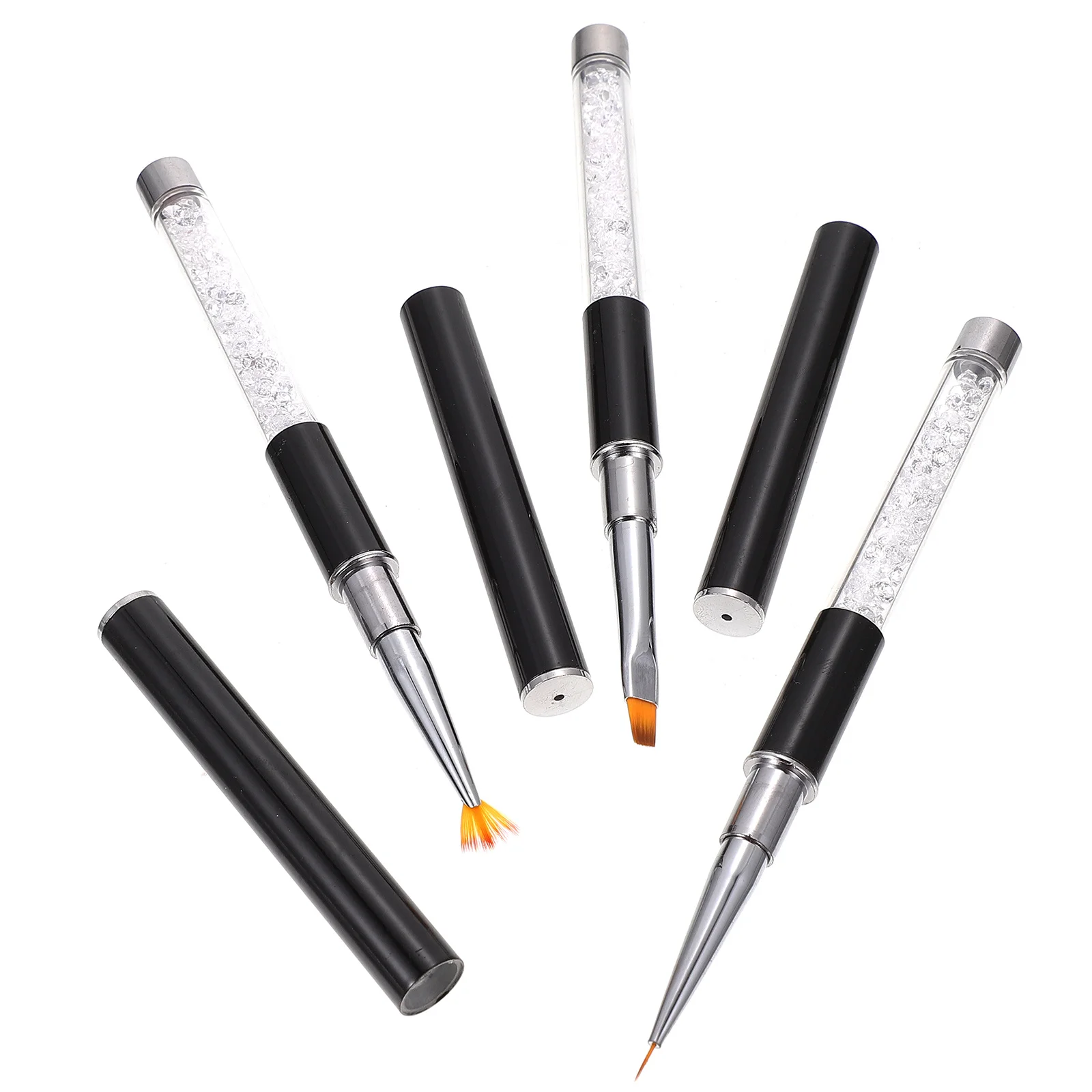 Pinceaux pour Nail Art, 3 pièces, stylo de peinture pour manucure à faire soi-même, ongles accrocheurs, outil essentiel Durable à Long manche, facile à utiliser