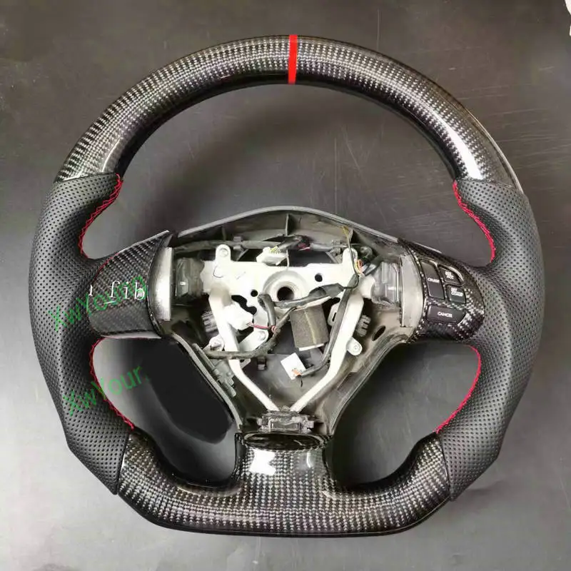 For Subaru Impreza Legacy WRX STI Forester 100% Real Carbon Fiber Car Steering Wheel