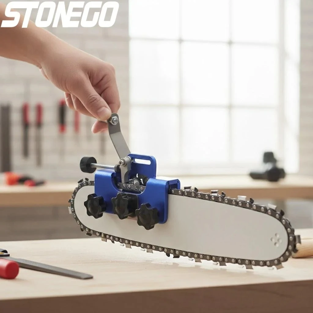 

Portable Manual Chainsaw Sharpener Hand Crank Chain Grinder Durable Easy Use Chainsaw Accessories Tool Supplies Sharpening