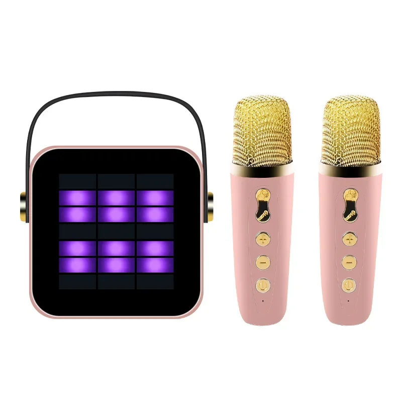 RGB Singing Karaoke Microphone Bluetooth Speaker ZX01 Outdoor Portable Pickup Rhythm Light Mini Audio Microphone