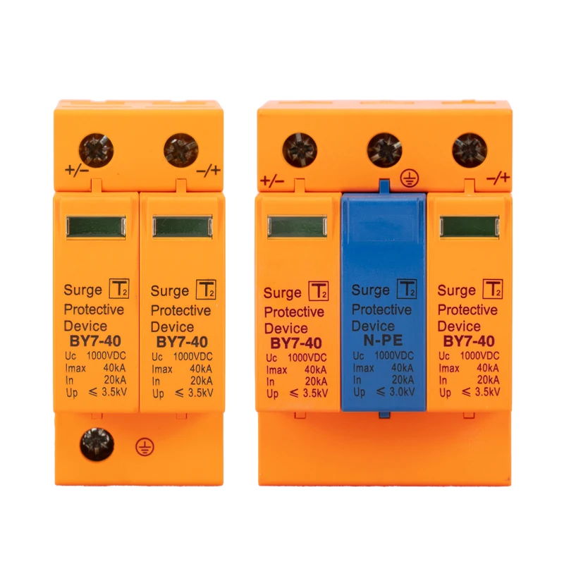 Three Phase 600VDC 800VDC 20kA 40kA Solar PV Photovoltaic System Protector Surge Protection 1200v