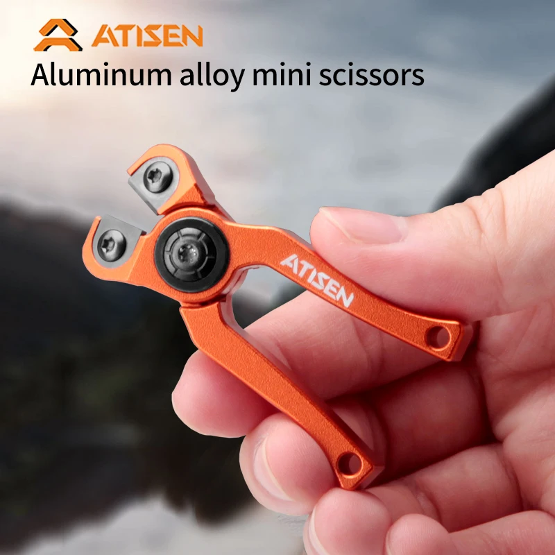 Outdoor fishing tools Aluminum alloy fishing line cut Sharp cut mini easy to carry fishing tools multi-color selection