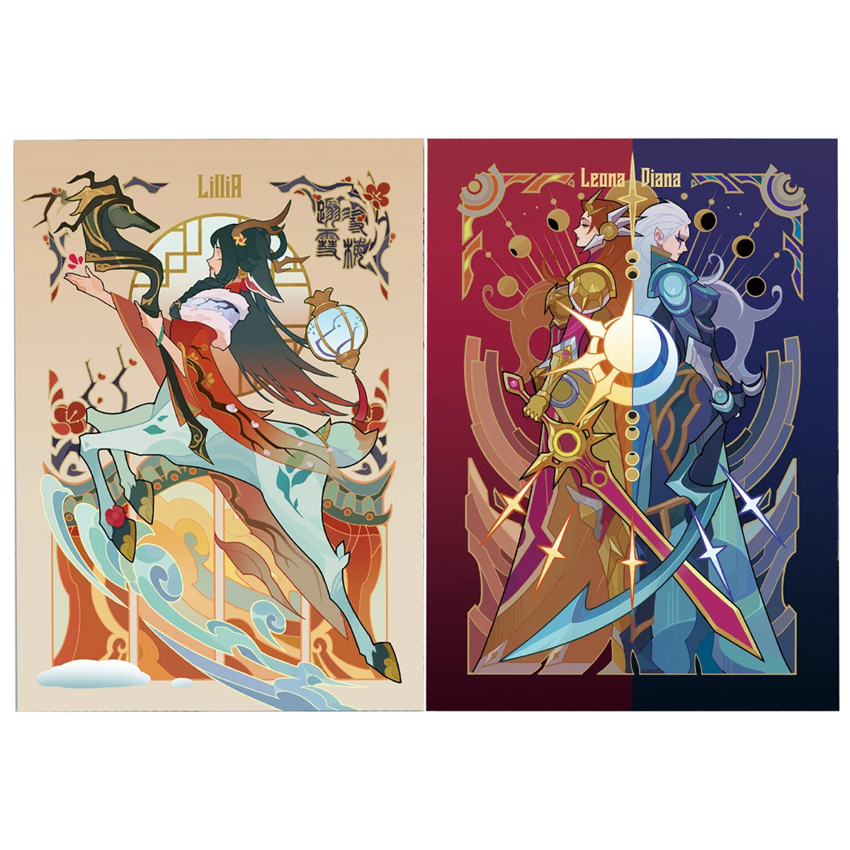 50 Stück/Set 66x92mm DIY Selbstgemachte Goddess Story Leona Kartenhülle Lillias Kartenschutzhülle Anime-Karten Geschenkspielzeug