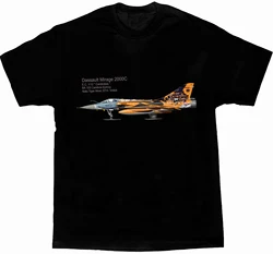 Tiger Meet 2010 French Dassault Mirage 2000C Fighter T-Shirt. Summer Cotton Short Sleeve O-Neck Mens T Shirt New S-3XL