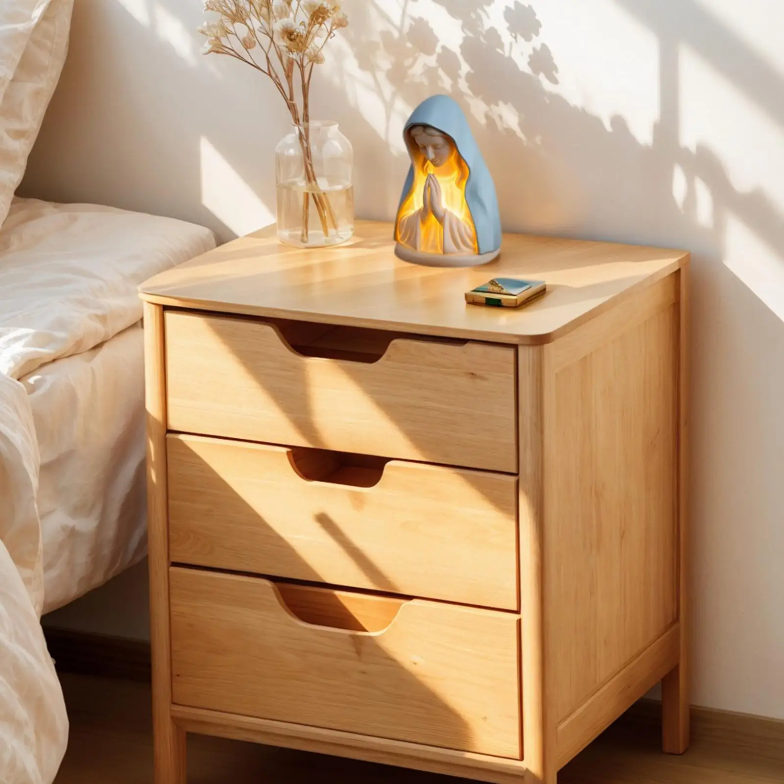 مريم العذراء ليلة ضوء مصباح ديكور الجدول مصباح مكتب الملحقات ديكور المنزل لمدخل غرفة الصلاة النوم المطبخ القراءة