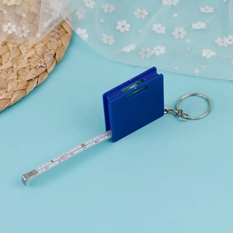 W3JE Pocketsized Chain Tape Measure with Bubble Level for Home Improvement