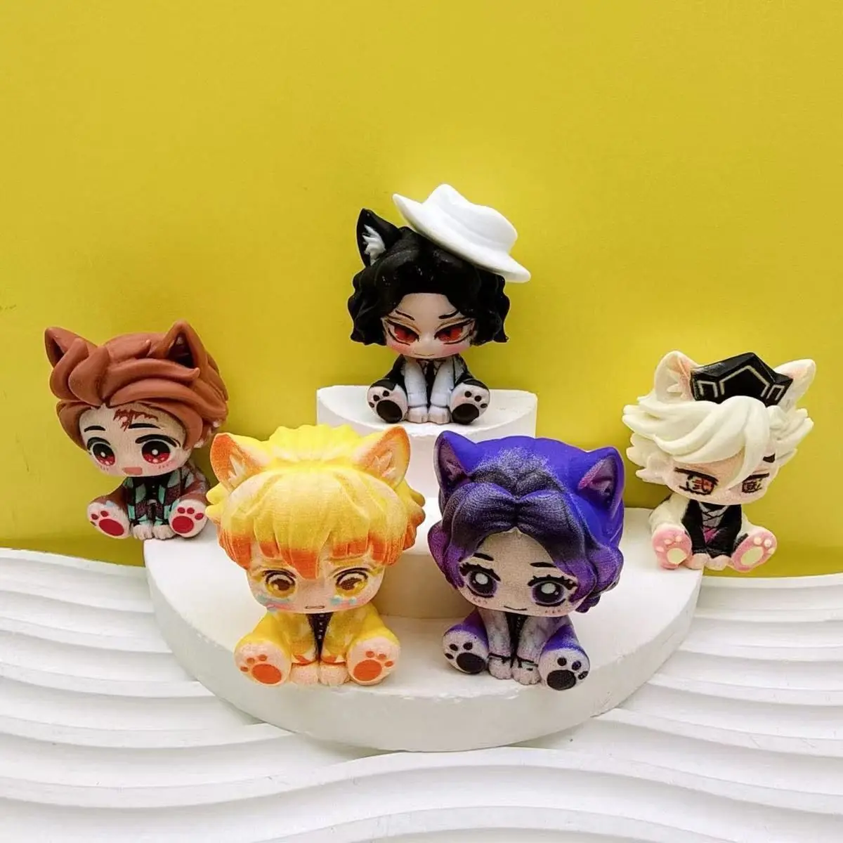 Demon Slayer Cute Chibi Figurine Car Ornament, Mini Size, Non-Obstructive, Creative Trendy Car Decoration view 6