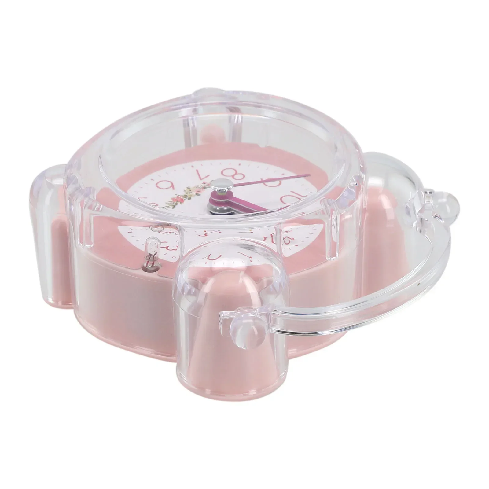 Koşu Süresi Çocuk Yatak Odası Aydınlık Küçük Çalar Saat Ses Şeffaf Alarm Bip Sesi Başucu Çalar Saat