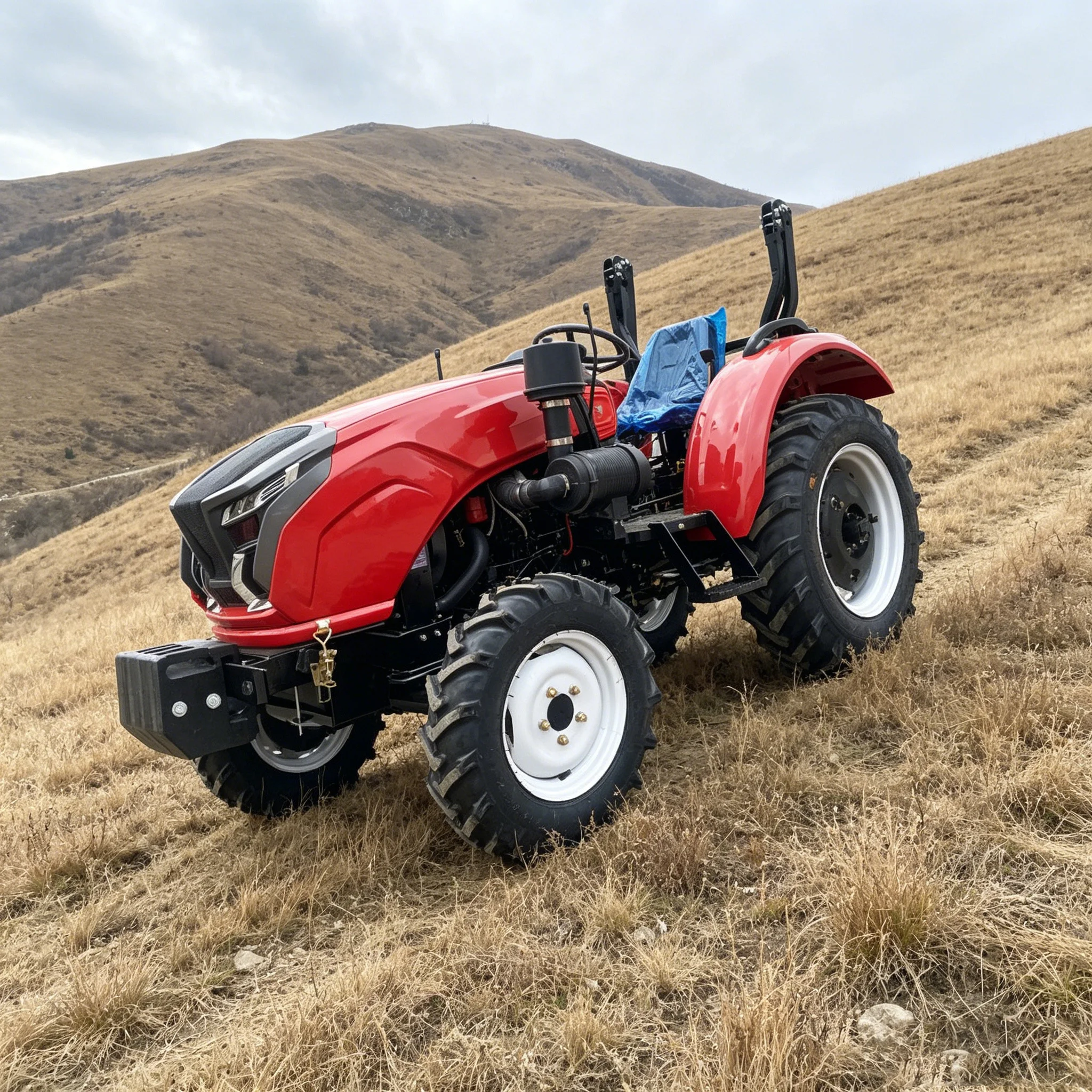 

Индивидуальный заказной полноприводный трактор-вездеход с роторным культиватором, средним культиватором и навесным оборудованием для вспашки