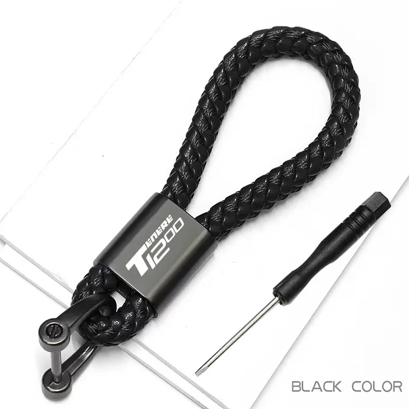 For yamaha Super Tenere tenere1200 Tenere 1200 2014-2021 Accessories Custom LOGO Motorcycle Braided Rope Keyring Metal Keychain