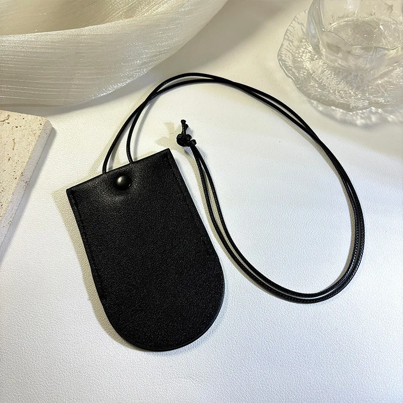 2pcs Pull-Out Key Case Cover Case PU Leather Key Sleeve Protector Car Key Holder Storage Bag Wallet Case Pendant With Neck Strin view 5